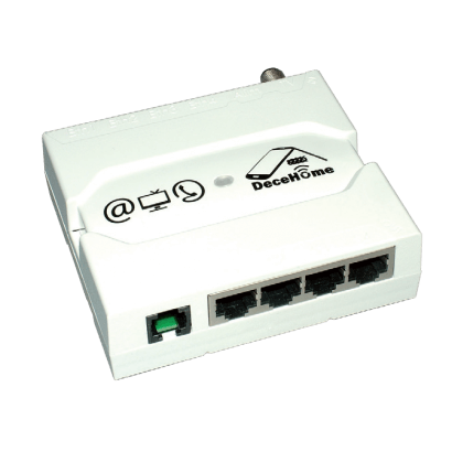 Boitier switch de distribution 4 sorties : TV-Ethernet-téléphone